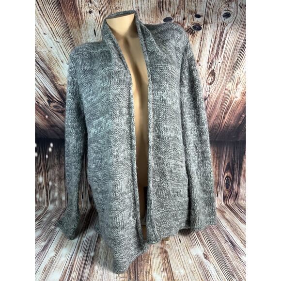 Wooden Ships Sweaters - Wooden Ships Sz X Small Grey Mohair Wool Blend Cardigan Sweater Knit Top Pockets